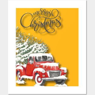 merry christmas Posters and Art